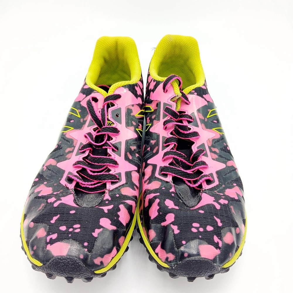 ASICS Cross Freak Shoes Mens Size 8 Black Pink Yellow Track Cross Country G558Y - Picture 2 of 7